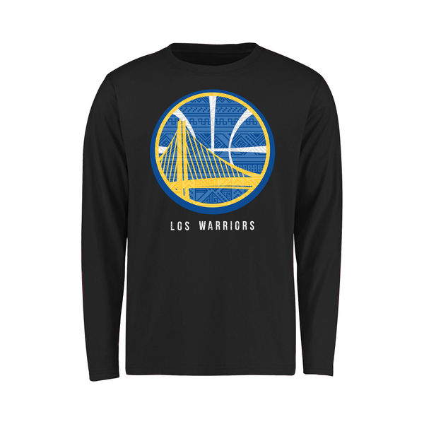 NBA Golden State Warriors Youth Noches Enebea Long Sleeve TShirt  Black->nba t-shirts->Sports Accessory